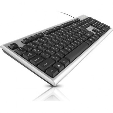 Клавіатура REAL-EL 507 Standard USB Silver-19-зображення