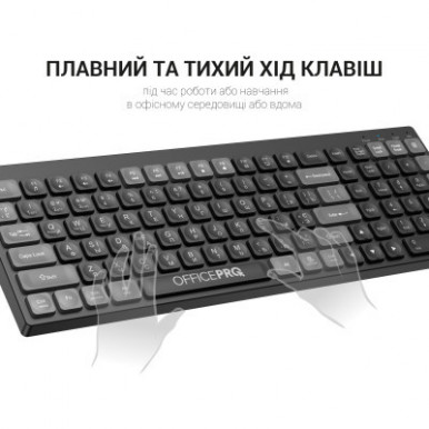 Клавіатура OfficePro SK985B Wireless/Bluetooth Black (SK985B)-22-зображення