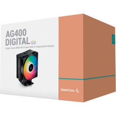 Кулер для процессора Deepcool AG400 DIGITAL BK ARGB-13-изображение