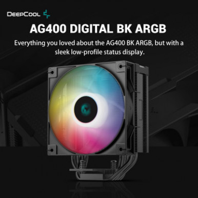 Кулер для процессора Deepcool AG400 DIGITAL BK ARGB-14-изображение