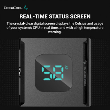 Кулер для процессора Deepcool AG400 DIGITAL BK ARGB-15-изображение