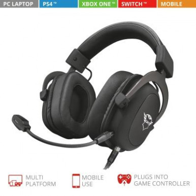 Гарнитура Trust GXT 414 Zamak Premium Multiplatform 3.5mm BLACK-22-изображение