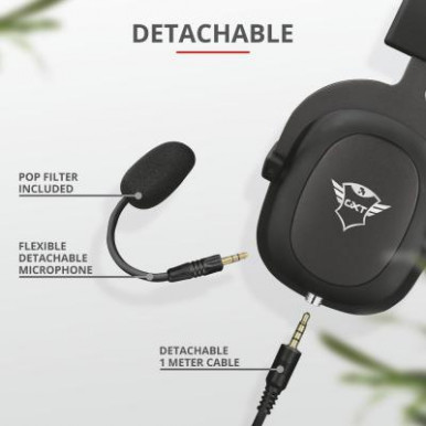 Гарнитура Trust GXT 414 Zamak Premium Multiplatform 3.5mm BLACK-23-изображение