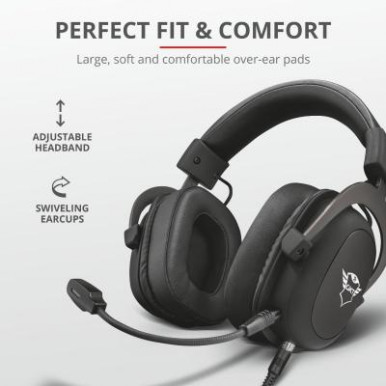Гарнитура Trust GXT 414 Zamak Premium Multiplatform 3.5mm BLACK-24-изображение