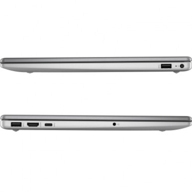 Ноутбук HP 250-G10 15.6" FHD IPS AG, Intel i3-1315U, 16GB, F512GB, UMA, DOS, сріблястий-8-зображення
