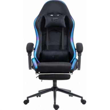 Кресло игровое GT Racer X-2325 Fabric Black LED (X-2325 Fabric Black L)-20-изображение