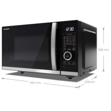 Мікрохвильова піч Sharp YC-QC254AE-B-13-зображення
