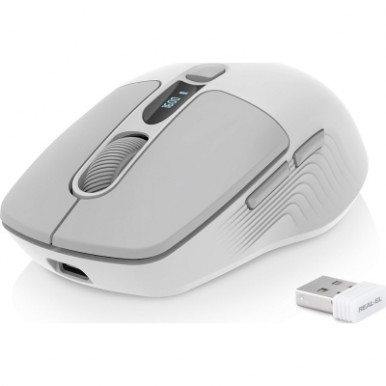 Мишка REAL-EL RM-480W Wireless/Bluetooth White (EL123200050)-12-зображення