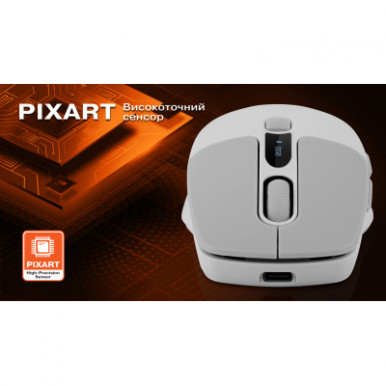 Мишка REAL-EL RM-480W Wireless/Bluetooth White (EL123200050)-15-зображення