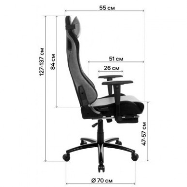 Крісло ігрове GT Racer X-5108 Black-15-зображення
