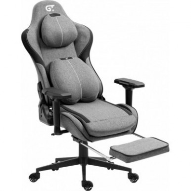 Кресло игровое GT Racer X-2308 Gray/Black (X-2308 Fabric Gray/Black)-17-изображение