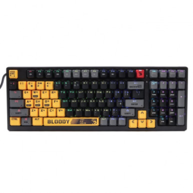 Клавіатура A4Tech Bloody S98 RGB BLMS Red Switch USB Sports Lime (Bloody S98 Sports Lime)-10-зображення