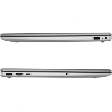 Ноутбук HP 250-G10 15.6" FHD IPS AG, Intel i5-1334U, 16GB, F512GB, UMA, DOS, сріблястий-8-зображення