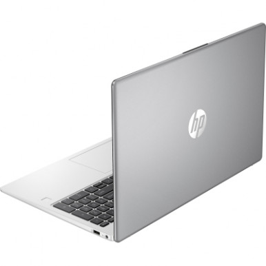 Ноутбук HP 250-G10 15.6" FHD IPS AG, Intel i5-1334U, 16GB, F512GB, UMA, DOS, сріблястий-9-зображення