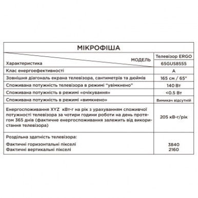 Телевізор Ergo 65GUS8555-13-зображення