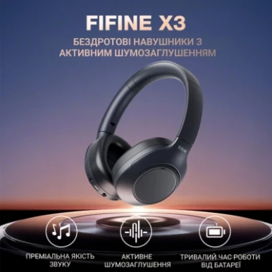 Навушники Fifine X3 Wireless Black (X3)-19-зображення