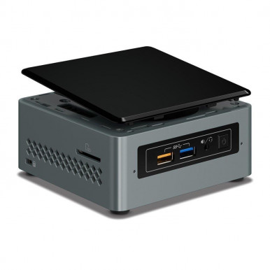 Неттоп INTEL NUC Celeron J3455 4/4 1.5Ghz,2xSO-DIMM, G-LAN,4xUSB3.0,2.5"HDD,VGA,HDMI,Wi-Fi/BT-6-изображение
