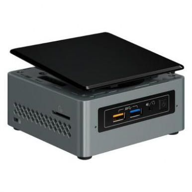 Неттоп INTEL NUC Celeron J3455 4/4 1.5Ghz,2xSO-DIMM, G-LAN,4xUSB3.0,2.5"HDD,VGA,HDMI,Wi-Fi/BT-11-изображение