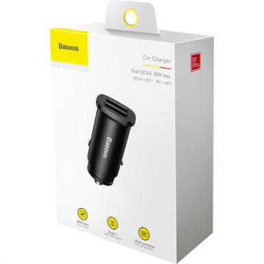Зарядний пристрій Baseus Square metal A+A 30W Black (CCALL-DS01)-7-зображення