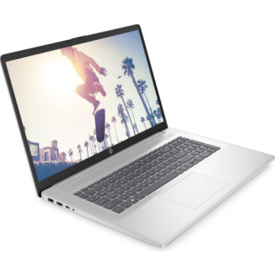 Ноутбук HP 17-cn4012ua 17.3" FHD IPS AG, Intel 3-100U, 16GB, F512GB, UMA, DOS, сріблястий-6-зображення