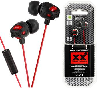 Наушники JVC Xplosives HA-FR201 Mic Red-1-изображение