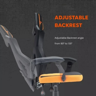 Крісло ігрове Canyon Wave MCH02 Mesh Black/Orange (CNE-MCH02)-23-зображення