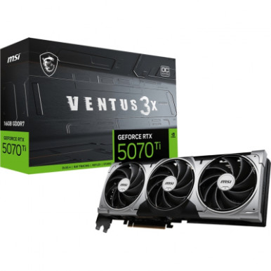Видеокарта MSI GeForce RTX5070 Ti 16GB VENTUS 3X OC (RTX 5070 Ti 16G VENTUS 3X OC)-11-изображение