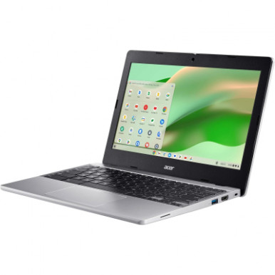 Ноутбук Acer Chromebook CB311-12H 11" IPS, Intel C N100, 4GB, F64GB, UMA, ChromeOS, сріблястий-9-зображення