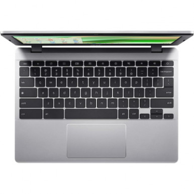 Ноутбук Acer Chromebook CB311-12H 11" IPS, Intel C N100, 4GB, F64GB, UMA, ChromeOS, сріблястий-10-зображення
