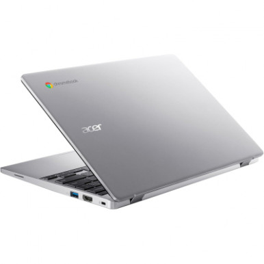 Ноутбук Acer Chromebook CB311-12H 11" IPS, Intel C N100, 4GB, F64GB, UMA, ChromeOS, сріблястий-12-зображення