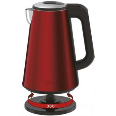 Электрочайник TEFAL Theia Control KI820530, 1800 Вт, 1,5 л, красный/черный-15-изображение