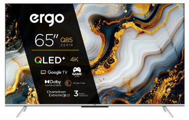 Телевізор ERGO QLED+ 65JUQ85-28 Телевізор ERGO QLED+ 65JUQ85-28-зображення