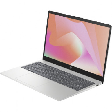Ноутбук HP 15-fc0079ua 15.6" FHD IPS AG, AMD R3-7320U, 8GB, F256GB, UMA, DOS, сріблястий-7-зображення