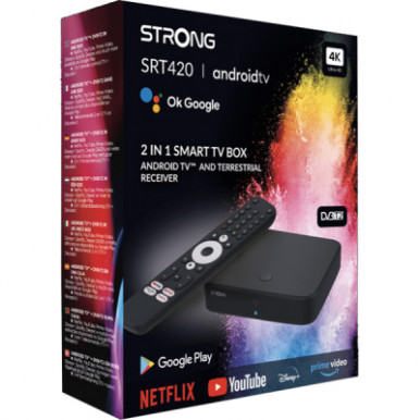 Медіаплеєр Strong SRT 420 Android TV і ефірний приймач в одному пристрої (SRT 420)-14-зображення
