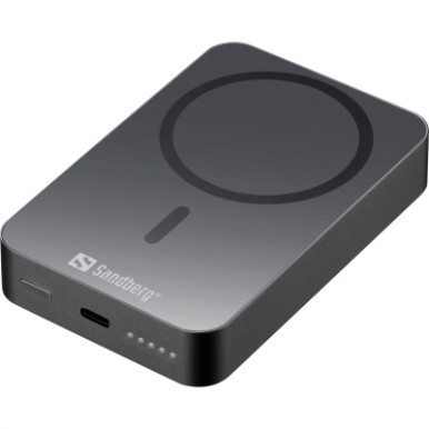Батарея універсальна Sandberg 10000mAh 20W Magnetic Wireless Qi 15W (420-97)-4-зображення