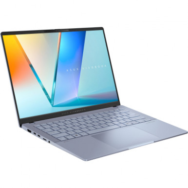 Ноутбук ASUS Vivobook S 14 S5406SA-PP013W 14" 3K OLED, Intel Ultra 7 258V, 32GB, F1TB, UMA, Win11, Блакитний-8-зображення