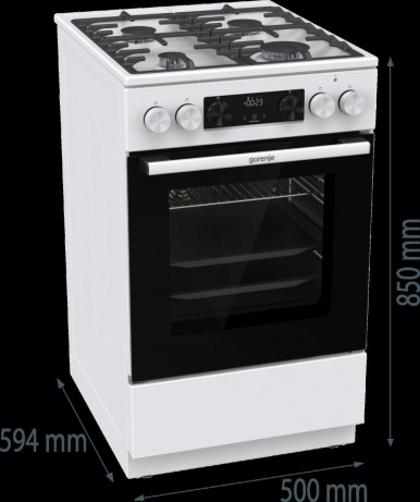 Комбинированная плита Gorenje GKS5C73WF (FM514D-FPD4B)-25-изображение
