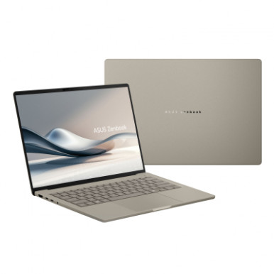 Ноутбук ASUS Zenbook A14 UX3407RA-QD906W 14" WUXGA OLED, Snapdragon X Elite X1E 78 100, 32GB, F1TB, UMA, Win11, Бежевий-16-зображення
