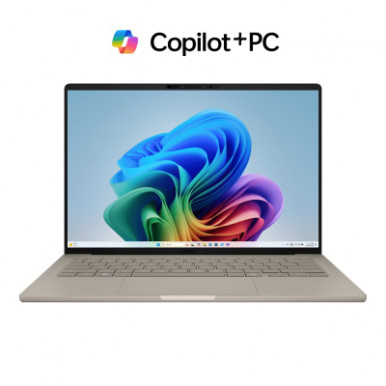 Ноутбук ASUS Zenbook A14 UX3407RA-QD906W 14" WUXGA OLED, Snapdragon X Elite X1E 78 100, 32GB, F1TB, UMA, Win11, Бежевий-17-зображення