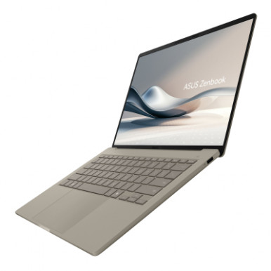 Ноутбук ASUS Zenbook A14 UX3407RA-QD906W 14" WUXGA OLED, Snapdragon X Elite X1E 78 100, 32GB, F1TB, UMA, Win11, Бежевий-20-зображення