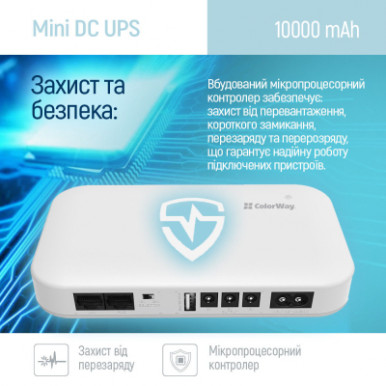 Пристрій безперебійного живлення ColorWay CW-PB100LI3WT 10000mAh 21W (CW-PB100LI3WT)-14-зображення