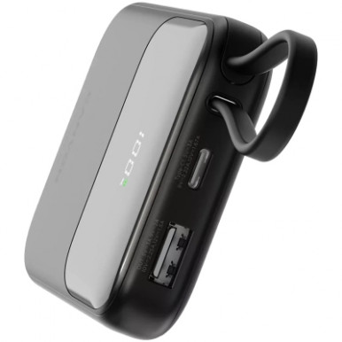 Батарея універсальна Canyon 10000mAh OnPower 101 PD/22.5W built-in cable Black (CNS-CPB101BK)-12-зображення