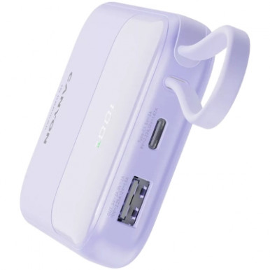 Батарея універсальна Canyon 10000mAh OnPower 101 PD/22.5W built-in cable Purple (CNS-CPB101PU)-12-зображення