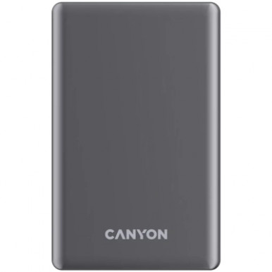 Батарея універсальна Canyon 10000mAh OnPower 510 slim Magsafe PD/20W Dark Grey (CNS-CPB510DG)-8-зображення