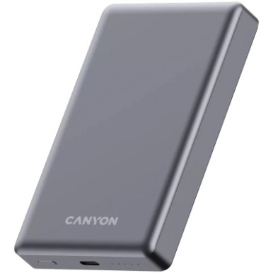 Батарея універсальна Canyon 10000mAh OnPower 510 slim Magsafe PD/20W Dark Grey (CNS-CPB510DG)-9-зображення