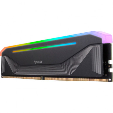 Модуль памяти для компьютера DDR5 32GB (2x16GB) 5600 MHz NOX RGB Black Apacer (AH5U32G56C522NBAA-2)-4-изображение
