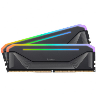 Модуль памяти для компьютера DDR5 32GB (2x16GB) 5600 MHz NOX RGB Black Apacer (AH5U32G56C522NBAA-2)-5-изображение