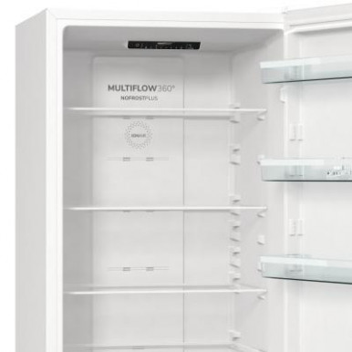 Холодильник з нижн. мороз. камерою Gorenje NRK6201EW4, 200х60х60см, 2 двері, 235( 96)л, А+, Total NF , Зона св-ті, Внутр. Диспл,-19-зображення