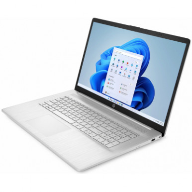 Ноутбук HP 17-cn2016ua 17.3" FHD IPS AG,Intel i3-1215U, 16GB, F512GB, UMA, DOS, сріблястий-7-зображення