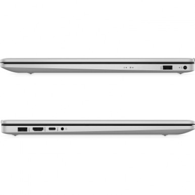 Ноутбук HP 17-cn2016ua 17.3" FHD IPS AG,Intel i3-1215U, 16GB, F512GB, UMA, DOS, сріблястий-8-зображення